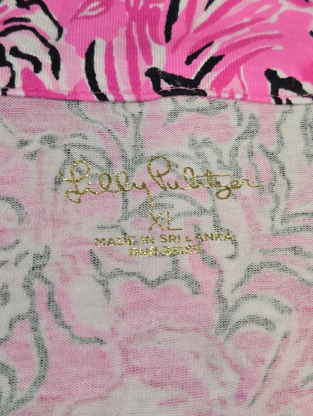 Lilly Pulitzer Button-Down Purrposely Pink Size XL - Picture 3 of 8